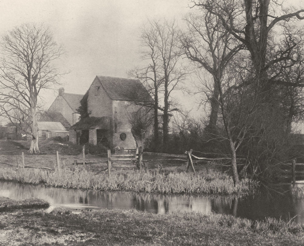 OXFORDSHIRE. Somerford upper mill 1901 old antique vintage print picture